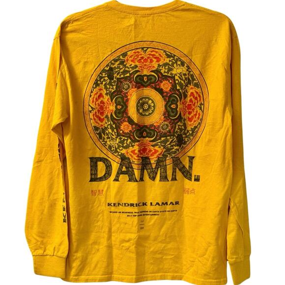 DAMN Kendrick Lamar 2017 Top Dawg Entertainment Long Sleeve Shirt Adult Medium - Picture 1 of 4